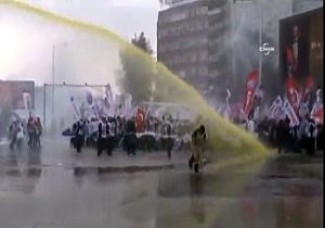 Ankara da Öğretmenlere Biber Gazı